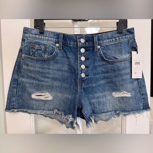7 for all Mankind Size 30 Monroe Denim Distressed Women Shorts